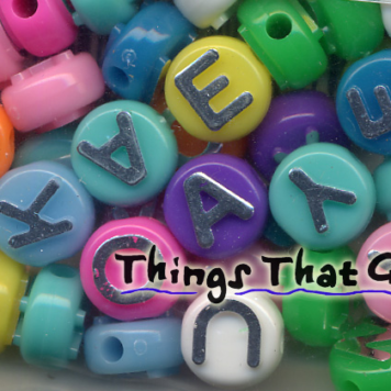Alphabet Beads-Multi Color