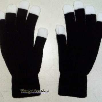 Pair of Empty Blackout Cotton Gloves