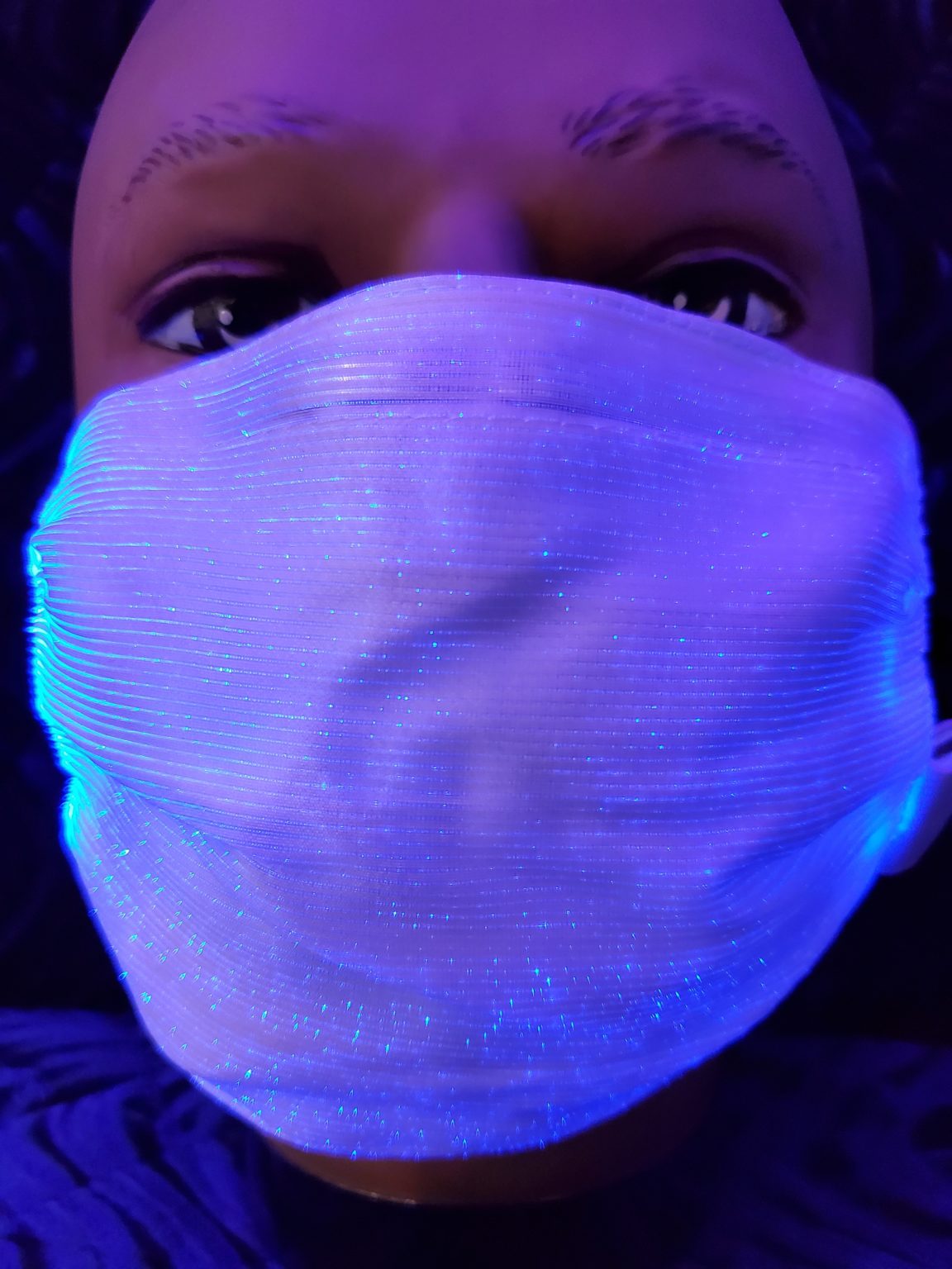 LED Lightup Fiber Optic Face Mask Things That Glow Store