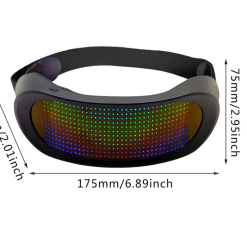 Alternative view of LED Display Goggles