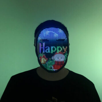 Full Face LED Display Mask