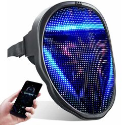 Alternative view of Full Face LED Display Mask