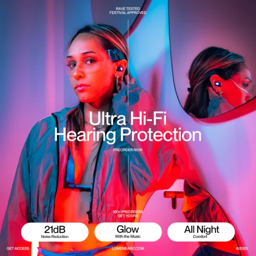 LumenEarz Light-up Earplugs - Image 2