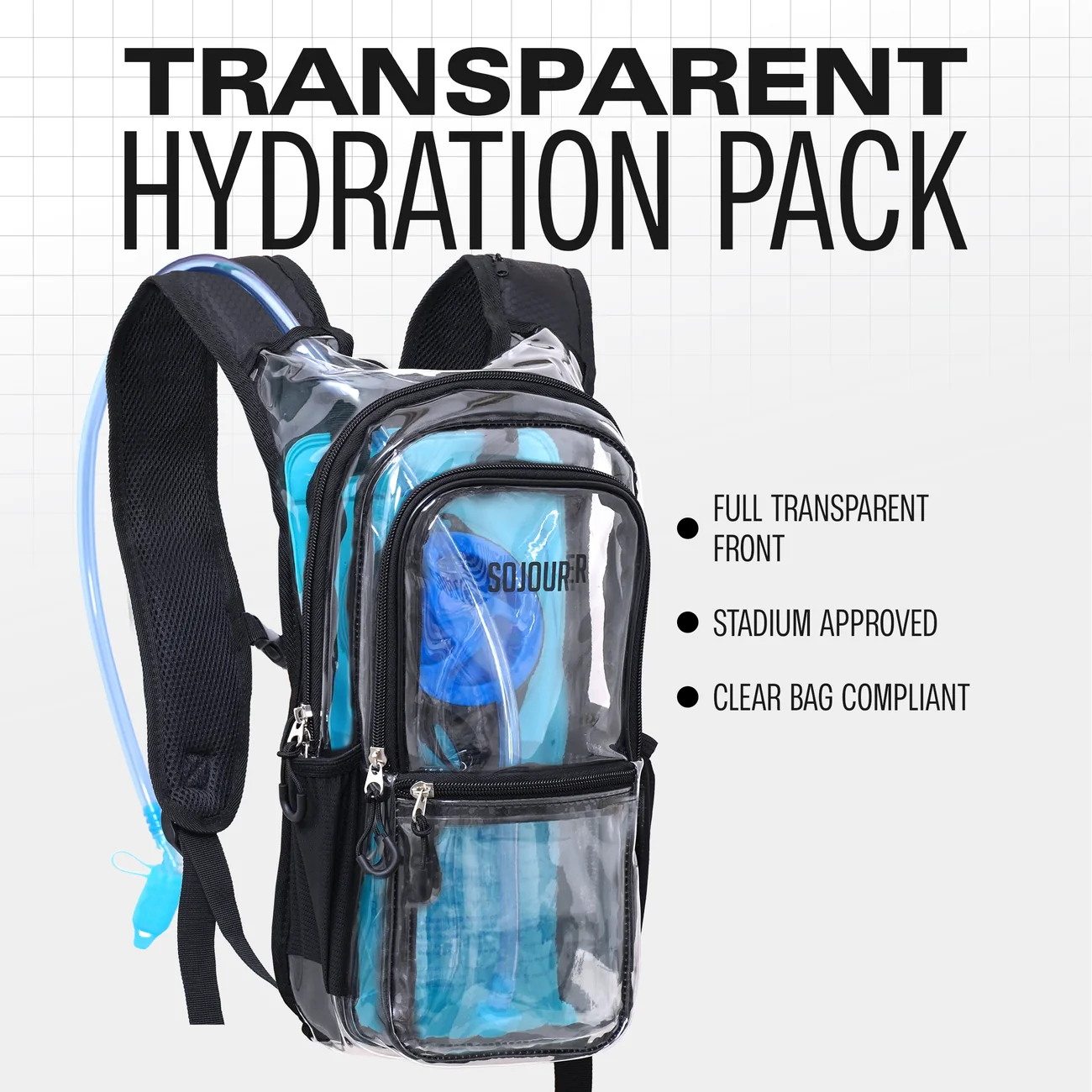 Hydration Backpack - CLEAR