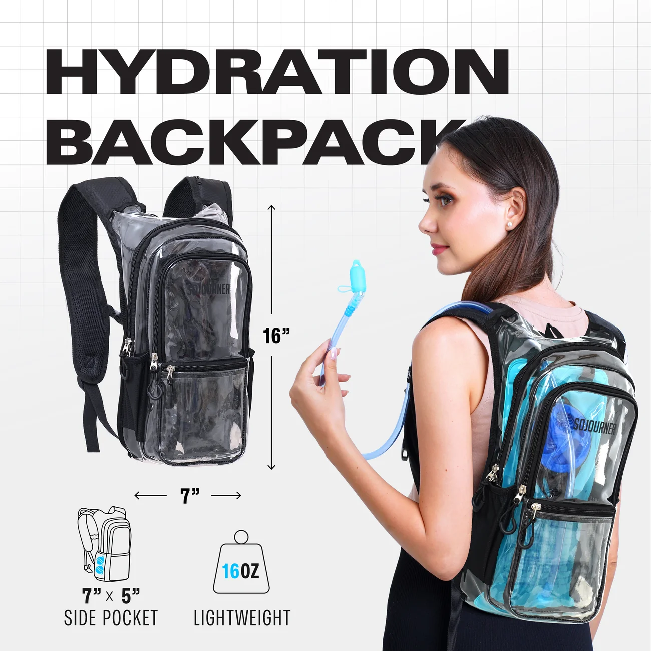 Hydration Backpack - CLEAR - Image 4